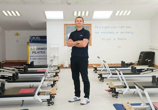 Photo Sean in the Shannon Pilates studio